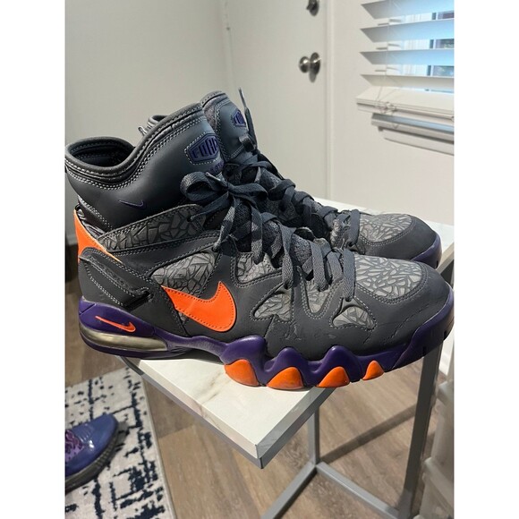 NIKE 2012 AIR 2 STRONG 555104 001 BARKLEY GREY FORCE MAX PENNY ZOOM FLIGHT V - Picture 1 of 8